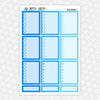 Blue Kingdom Planner Stickers Collection