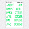 Electric Parade Monthly Kit for EC Planner | Monthly Planner Stickers