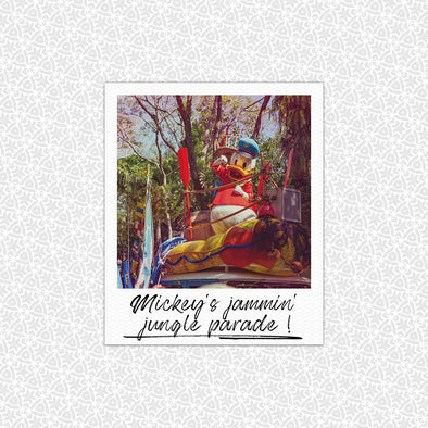 Jammin Jungle Parade Classic Photo Easy Peel Premium Vinyl Die Cut Sticker