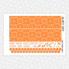 Orange Thoughts Monthly Kit for EC Planner | Monthly Planner Stickers