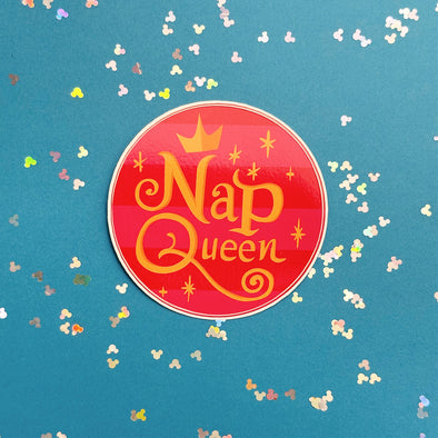 Nap Queen Easy Peel Premium Vinyl Die Cut Sticker