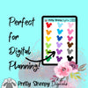 Colorful Balloon Digital Stickers | Goodnotes PDF PNG for Digital Planning or Printing