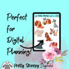 Lady Digital Stickers | Goodnotes PDF PNG for Digital Planning or Printing
