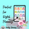 Colorful Mouse Sticky Notes Digital Stickers | Goodnotes PDF PNG for Digital Planning or Printing