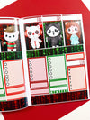 Horror Kitties Printable Planner Stickers PNG Digital Download Weekly Vertical Kit