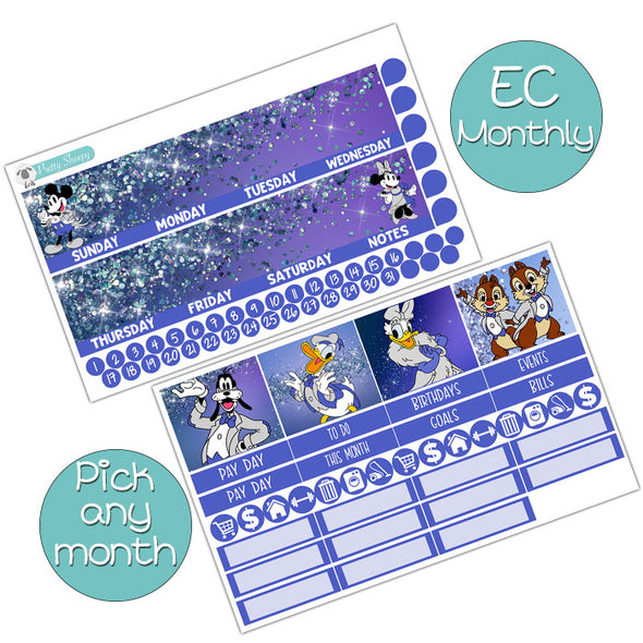 100 Years of Wonder Monthly Kit for EC Planner - Pick ANY Month! | Monthly Planner Stickers