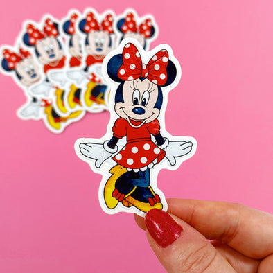 Fab 5 Miss Mouse Easy Peel Premium Vinyl Die Cut Sticker