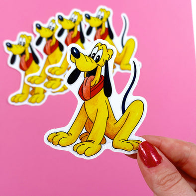 Fab 5 Pluto Easy Peel Premium Vinyl Die Cut Sticker