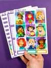 Halloween Princesses Weekly Planner Stickers Collection