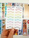 Mouse Heartbeats Printable Stickers PNG Digital Download