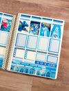 Blue Kingdom Weekly Planner Stickers Collection