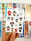 Unicorn Halloween Printable Stickers PNG Digital Download