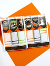 Vintage Halloween Printable Planner Stickers PNG Digital Download Weekly Vertical Kit