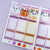 Cute & Spooky Weekly Planner Stickers Collection