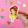 Ballerina Belle Easy Peel Premium Vinyl Die Cut Sticker