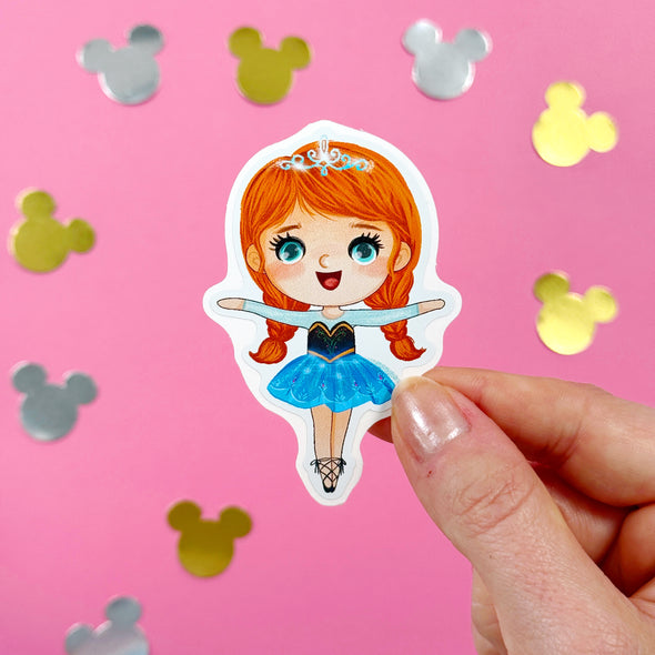Ballerina Anna Easy Peel Premium Vinyl Die Cut Sticker