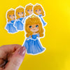 Aurora Blue Easy Peel Premium Vinyl Die Cut Sticker