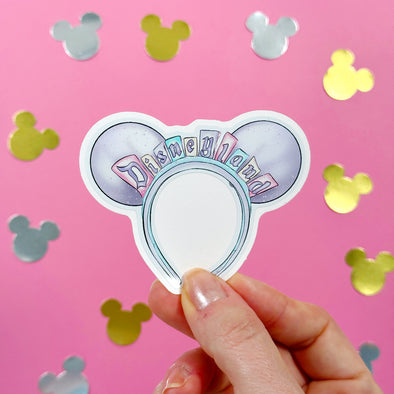 Pastel Magic Disneyland Ears Easy Peel Premium Vinyl Die Cut Sticker
