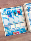 Blue Kingdom Weekly Planner Stickers Collection