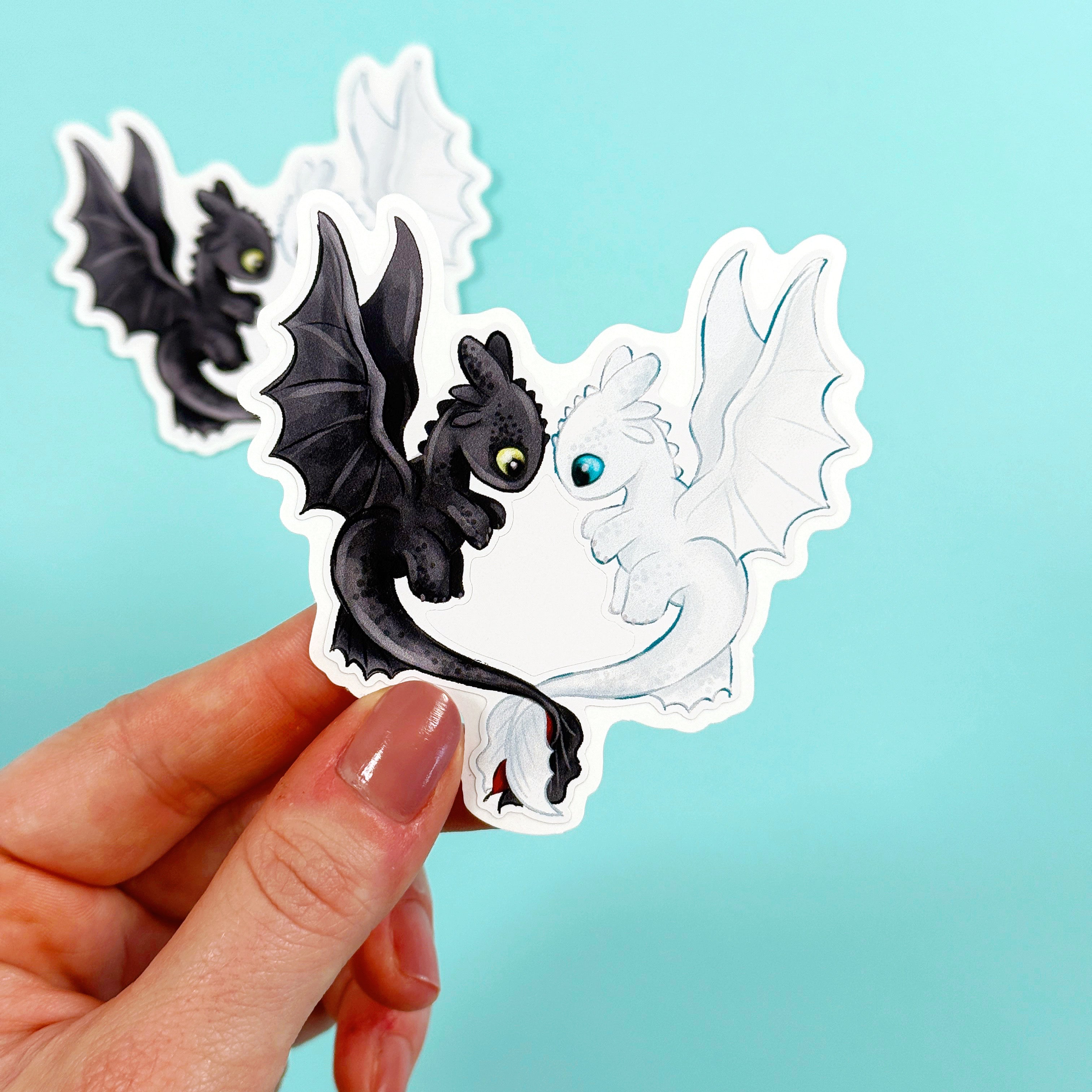 Simple Dragon Sticker Epic Dragons Easy Peel Premium Vinyl Die Cut Sticker – Pretty Sheepy