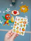 Orange Thoughts Stickers