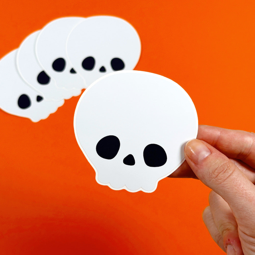 Skull Sticker Easy Peel Premium Vinyl Die Cut Sticker – Pretty Sheepy