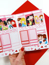 Sweethearts Valentine Weekly Planner Stickers Collection