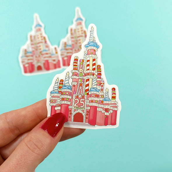 Cake Castle Easy Peel Premium Vinyl Die Cut Sticker