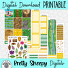 Adventureland Printable Planner Stickers PNG Digital Download Weekly Vertical Kit
