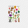 Adventureland Printable Planner Stickers PNG Digital Download Weekly Vertical Kit