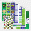 Alien Remix Printable Planner Stickers PNG Digital Download Weekly Vertical Kit