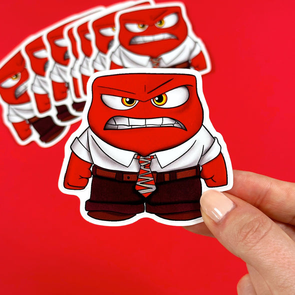 Anger Easy Peel Premium Vinyl Die Cut Sticker