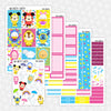 April Showers Printable Planner Stickers PNG Digital Download Weekly Vertical Kit