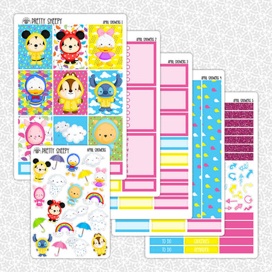 April Showers Planner Stickers Collection