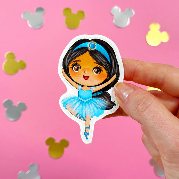 Ballerina Jasmine Easy Peel Premium Vinyl Die Cut Sticker