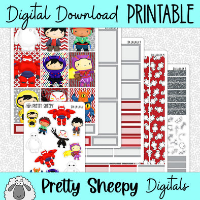 Ba La-la-la Printable Planner Stickers PNG Digital Download Weekly Vertical Kit (Copy)
