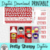 Ba La-la-la Printable Planner Stickers PNG Digital Download Monthly Kit