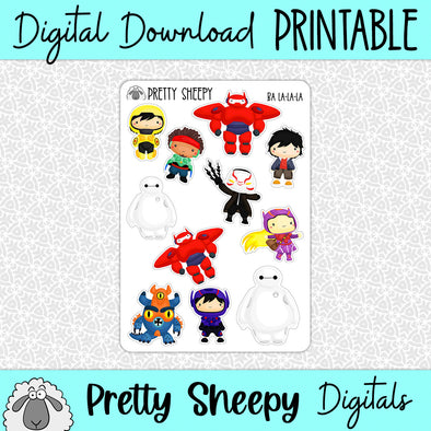 Ba La-la-la Printable Stickers PNG Digital Download
