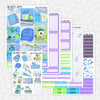 Back to Scare School Printable Planner Stickers PNG Digital Download Weekly Vertical Kit