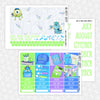 Back to Scare School Printable Planner Stickers PNG Digital Download Monthly Kit