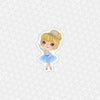 Ballerina Cinderella Easy Peel Premium Vinyl Die Cut Sticker