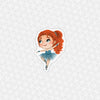Ballerina Merida Easy Peel Premium Vinyl Die Cut Sticker