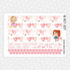 Ballerina Princesses Monthly Kit for EC Planner | Monthly Planner Stickers