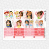 Ballerina Princesses Monthly Kit for EC Planner | Monthly Planner Stickers