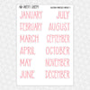 Ballerina Princesses Monthly Kit for EC Planner | Monthly Planner Stickers