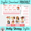 Ballerina Princesses Printable Planner Stickers PNG Digital Download Monthly Kit