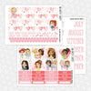 Ballerina Princesses Monthly Kit for EC Planner | Monthly Planner Stickers