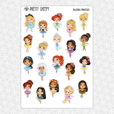 Ballerina Princesses Stickers