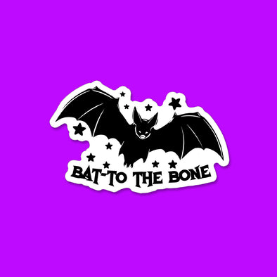 Bat to the Bone Vinyl Die Cut Sticker
