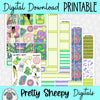Bayou Princess Printable Planner Stickers PNG Digital Download Weekly Vertical Kit